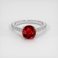 2.57 Ct. Ruby Ring, Platinum 950 1