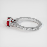 0.98 Ct. Ruby Ring, Platinum 950 4