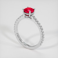 1.02 Ct. Ruby Ring, Platinum 950 2