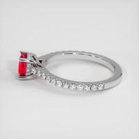 1.02 Ct. Ruby Ring, Platinum 950 4