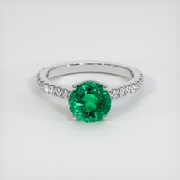 1.57 Ct. Emerald Ring, Platinum 950 1