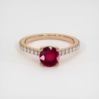 1.56 Ct. Ruby Ring, 14K Rose Gold 1