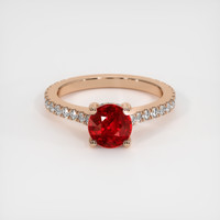 1.68 Ct. Ruby Ring, 14K Rose Gold 1