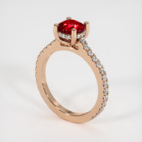 1.68 Ct. Ruby Ring, 14K Rose Gold 2