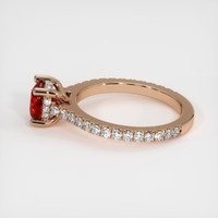 1.68 Ct. Ruby Ring, 14K Rose Gold 4