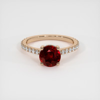 2.01 Ct. Ruby Ring, 14K Rose Gold 1