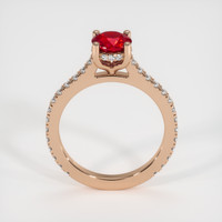 0.98 Ct. Ruby Ring, 14K Rose Gold 3