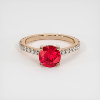 1.22 Ct. Ruby Ring, 14K Rose Gold 1
