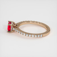 1.02 Ct. Ruby Ring, 14K Rose Gold 4