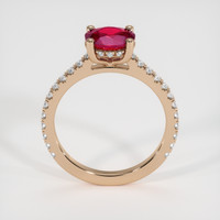 1.62 Ct. Ruby Ring, 14K Rose Gold 3