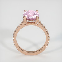 3.61 Ct. Pinkish Purple Sapphire Ring, 14K Rose Gold 3