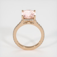 4.02 Ct. Peach Sapphire Ring, 14K Rose Gold 3