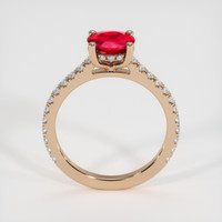 1.22 Ct. Ruby Ring, 18K Rose Gold 3