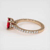 1.22 Ct. Ruby Ring, 18K Rose Gold 4