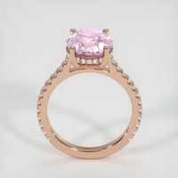 3.61 Ct. Pinkish Purple Sapphire Ring, 18K Rose Gold 3