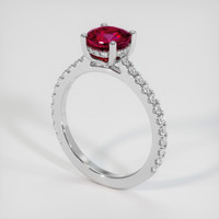 1.56 Ct. Ruby Ring, 10K White Gold 2