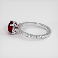 2.01 Ct. Ruby Ring, 10K White Gold 4