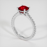 1.64 Ct. Ruby Ring, 10K White Gold 2