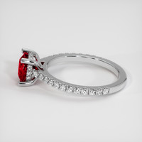 1.64 Ct. Ruby Ring, 10K White Gold 4