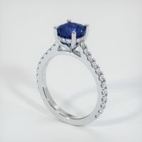 1.89 Ct. Sapphire Ring, 14K White Gold 2
