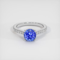 1.66 Ct. Sapphire Ring, 14K White Gold 1