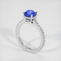 1.66 Ct. Sapphire Ring, 14K White Gold 2