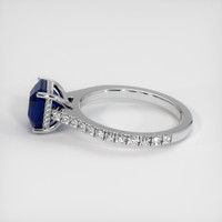 3.22 Ct. Blue Sapphire Ring, 14K White Gold 4