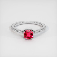 Ruby Ring 1.02 Ct. 14K White Gold Preview