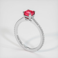 Ruby Ring 1.02 Ct. 14K White Gold Preview