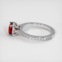 1.68 Ct. Ruby Ring, 14K White Gold 4