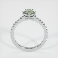 0.81 Ct. Bluish Green Sapphire Ring, 14K White Gold 3