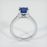 1.89 Ct. Blue Sapphire Ring, 18K White Gold 3