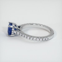 1.89 Ct. Blue Sapphire Ring, 18K White Gold 4