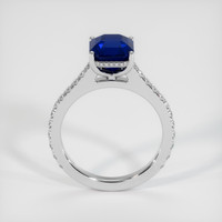 3.22 Ct. Blue Sapphire Ring, 18K White Gold 3