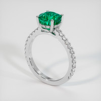 1.85 Ct. Emerald Ring, 18K White Gold 2