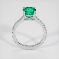 1.85 Ct. Emerald Ring, 18K White Gold 3