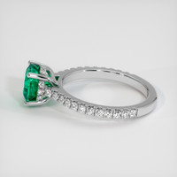 1.85 Ct. Emerald Ring, 18K White Gold 4