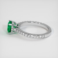 1.20 Ct. Emerald Ring, 18K White Gold 4