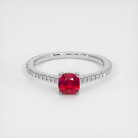 Ruby Ring 0.62 Ct. 18K White Gold Preview