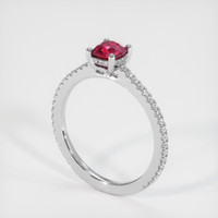 Ruby Ring 0.62 Ct. 18K White Gold Preview