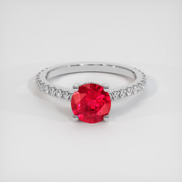 1.22 Ct. Ruby Ring, 18K White Gold 1