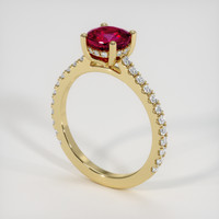 1.56 Ct. Ruby Ring, 10K Yellow Gold 2