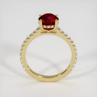 2.01 Ct. Ruby Ring, 10K Yellow Gold 3