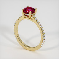 1.56 Ct. Ruby Ring, 14K Yellow Gold 2