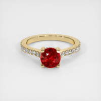 1.68 Ct. Ruby Ring, 14K Yellow Gold 1