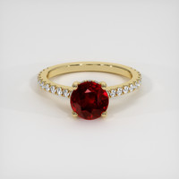 2.01 Ct. Ruby Ring, 14K Yellow Gold 1