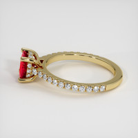 1.22 Ct. Ruby Ring, 14K Yellow Gold 4