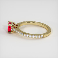 1.02 Ct. Ruby Ring, 14K Yellow Gold 4