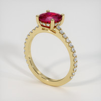 1.62 Ct. Ruby Ring, 14K Yellow Gold 2