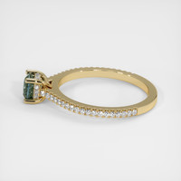 0.57 Ct. Sapphire Ring, 14K Yellow Gold 4